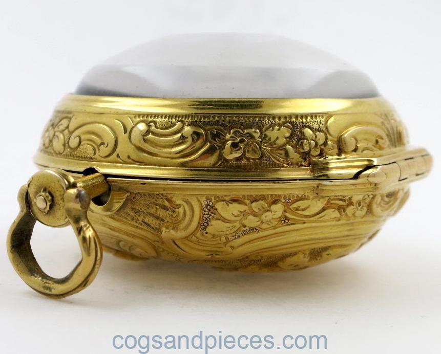 gold repousse pair cases